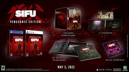 Sifu *VENGEANCE EDITION* (PS4) New *LIMITED STEELBOOK* - 第 1/9 張圖片