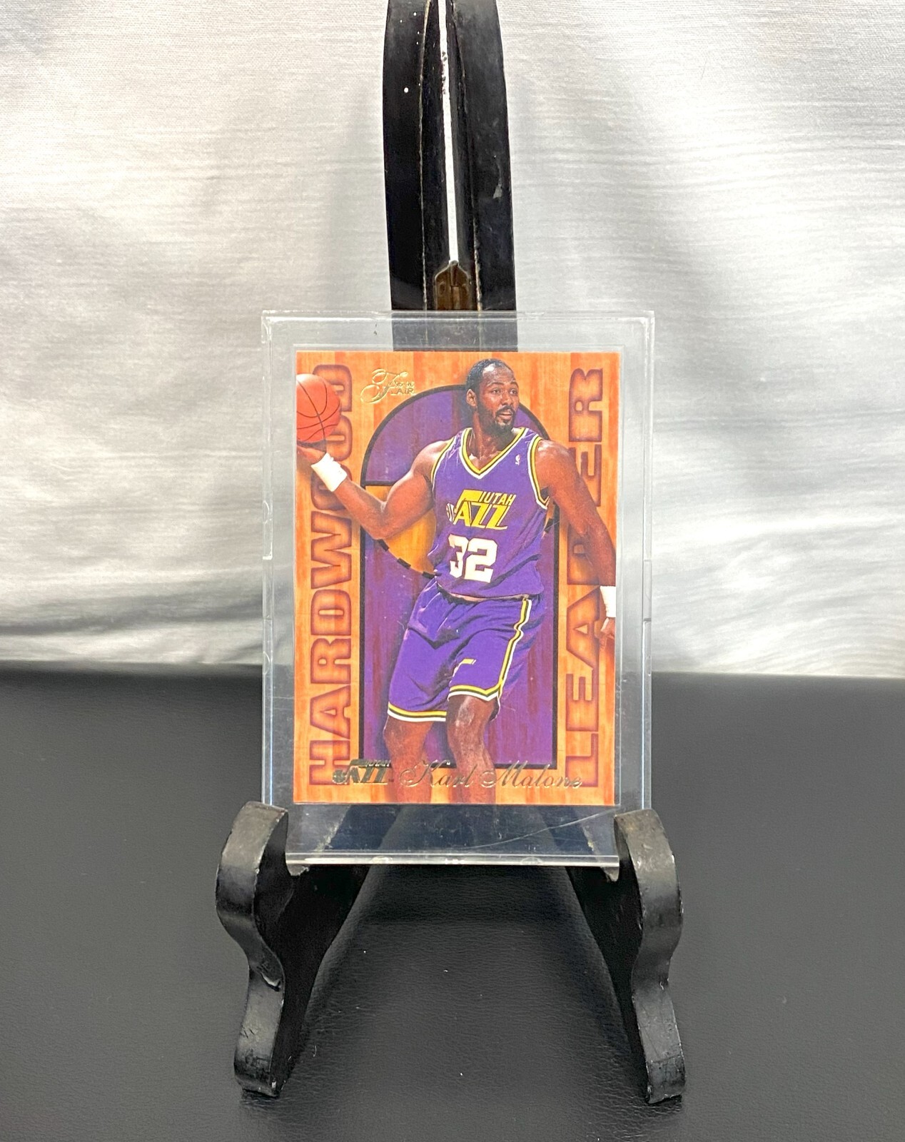 1995-96 KARL MALONE Fleer Flair Hardwood Leader Insert #26 NBA Jazz HOF (NM-MT)