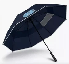 Weatherman Blue Color 68" Large Golf Umbrella w/ Cover NEW - NC Logo Heavy duty