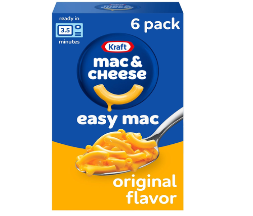 Kraft Easy Mac Original Makkaroni & Käse mikrowellengeeignet Abendessen 6 Stück Päckchen - Bild 1 von 10