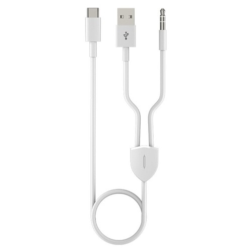 2 in 1 Type C to 3.5mm Car AUX Cable HiFi Headset Cord Type-C Charging Cable