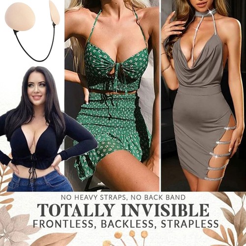 Plunge Bra Kit Push Up Frontless Bra Kit Non-Slip Invisible Bra Reusable❁ - Picture 12 of 15