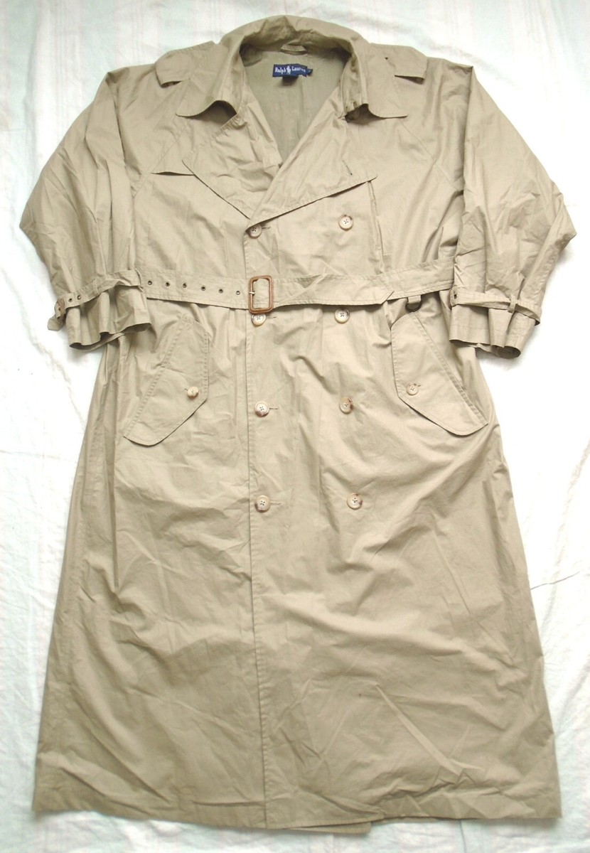 ジャケット・アウター 90s vintage RALPH LAUREN trench coat L RARE Vintage 90s Ralph Lauren Womens 12 Trench Coat Double