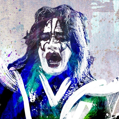 Ace Frehley Art Print, KISS Canvas, KISS poster - Picture 2 of 8