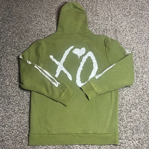XO The Weeknd Good Intentions Hoodie Olive Oversized Large Grafik The Weeknd