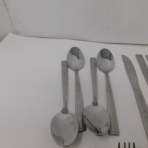 19 Pc Farberware METROPOLITAN Stainless Fork Knife Spoon - Picture 3 of 8