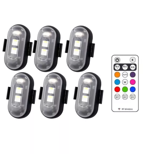 RGB LED Strobe Light Wireless Remote Control For Car Bike Motorcycle Flash Lamps - Picture 6 of 21