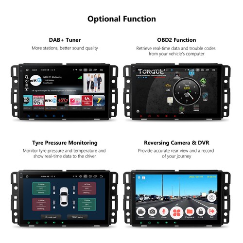 8" Android12 Car Play Stereo Radio GPS QLED 8+128GB 8Core WiFi For Chevrolet/GMC - Picture 12 of 21