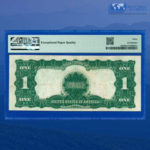 Fr.232 1899 $1 One Dollar Silver Certificate "BLACK EAGLE", PMG VF 30 EPQ #65870 - Picture 2 of 3