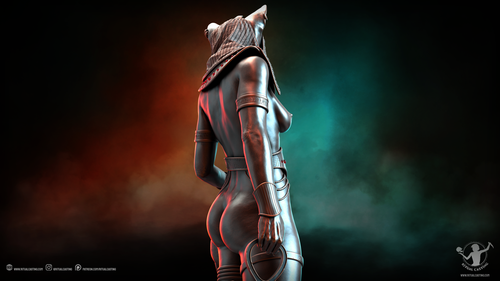 Statua Bastet Rituale Casting Stampa 3D Non Verniciata Non Assemblata - Foto 18 di 20