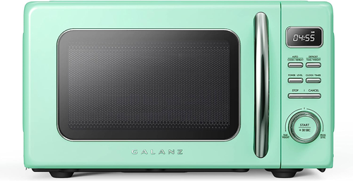 Horno microondas sobre encimera retro Galanz GLCMKZ07GNR07 con cocción y recalentamiento automático, De