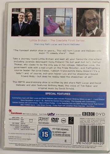 Little Britain - Complete Series 1 + 2 sets, 4 DVDs total - Region 2+4 DVDs - Picture 3 of 4