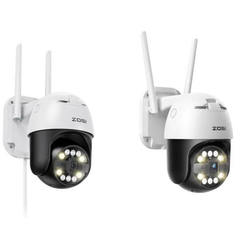 ZOSI 5 million Pixel PT WiFi Wireless Security Camera Audio AI Human Detection