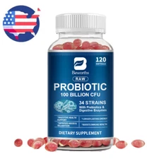 Digestive Enzymes Prebiotic&Probiotics Gas,Constipation&Bloating Relief