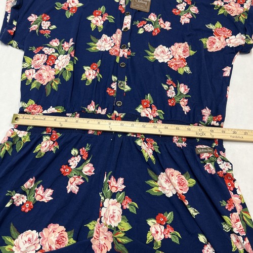Matilda Jane Womens XL Brilliant Daydream Be Bold Romper Blue Floral Stretchy - Picture 4 of 9