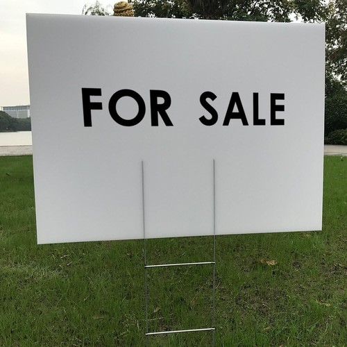 6 Pack 24"x18" White Blank Lawn Yard Signs Corrugated Plastic Sheet with Dura... - Picture 4 of 10