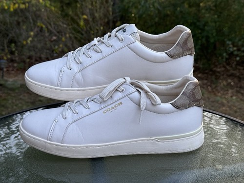 COACH Clip Chalk G4966 Women’s Size 11 B Cream Off White Casual Sneakers -Outlet - Picture 12 of 18