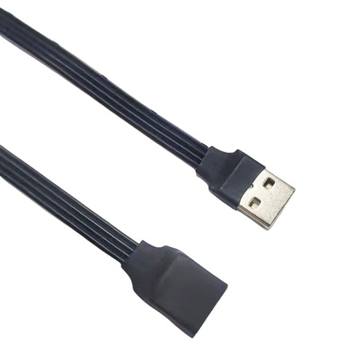 Flat USB 2.0 Extension Cable Right Angled Male to Female for Easy Connection - Picture 41 of 72