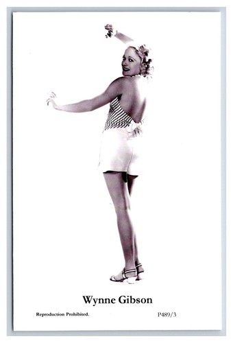 Wynne Gibson (C) Swiftsure Postcard year 2000 modern print P489/3 glamour photo - Bild 1 von 2