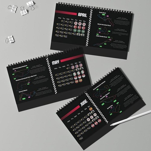 1-2pcs F1 Calendar 2025 with Race Tracks for Fans and Motorsport Enthusiast BEST - Picture 7 of 12
