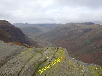 Photo 12x8 On Eagle Crag Stonethwaite/NY2613 Looking up Langstrath. Just  c2014