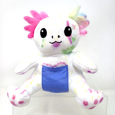 Axolotl White w/Colored Accents Plush RMS Sitting Weighted Bottom 7 Inch #S1