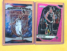 2 LOT Chelsea Gray 2024 WNBA Prizm Firewirks/Pink Velocity #31/79 Las Vegas Aces