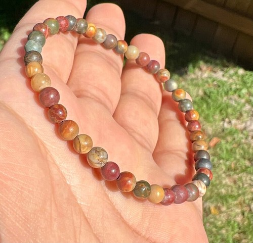 4mm-10mm Natural Gemstone Beaded Stretch Bracelet Crystal Healing Reiki Gifts - Picture 369 of 440