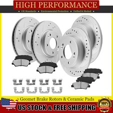 Front & Rear Brake Rotors Ceramic Pads Kit for Hyundai Veloster 2012 2013 - 2017