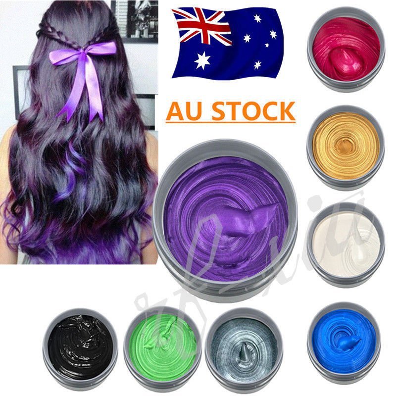 Fashion Colors Unisex Diy Hair Color Wax Mud Dye Cream Temporary H
