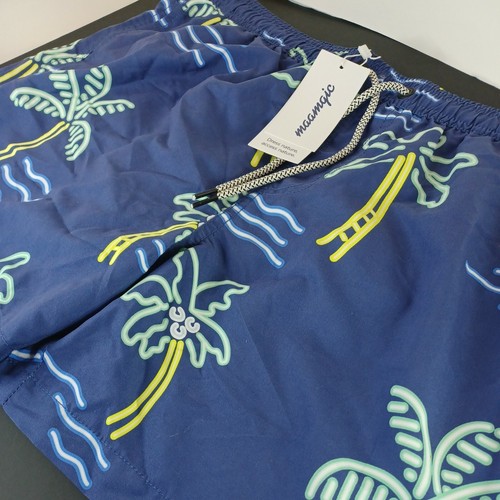 Neu MaaMgic schnelltrocknende Palme Badehose Größe Large UVP $ 48,00 Herren - Bild 1 von 6