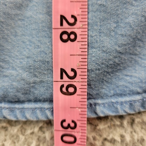 Gap dress Small TALL blue 100% Lyocell chambray denim long sleeve midi pockets - Picture 11 of 21