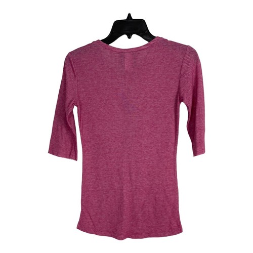 Junk Food Youth Kids Shirt Size Medium Pink Ribbed Henley 3/4 Sleeve - Picture 2 of 6