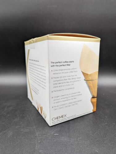 Chemex FSU-100 Natural Coffee Filters 8 Cup New Box of 100 Pre-Folded Filters - 第 2/5 張圖片