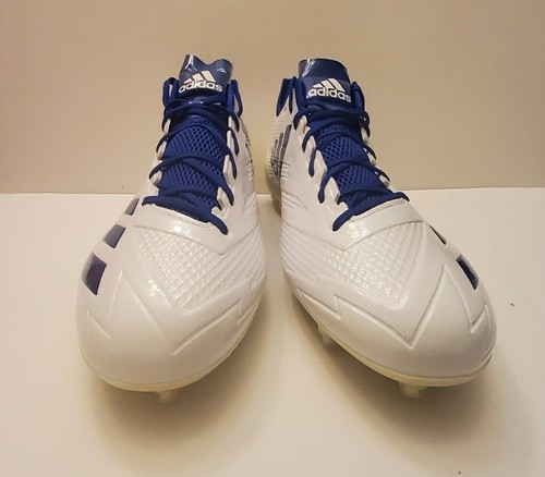 Adidas Adizero 5-Star 6.0 Low Cleats Blue and White Sneakers Mens Size 16 - Picture 9 of 12