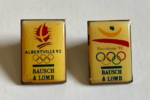 Pin' s Sports J.O ALBERTVILLE 92 avec Sponsor BAUSCH & LOMB