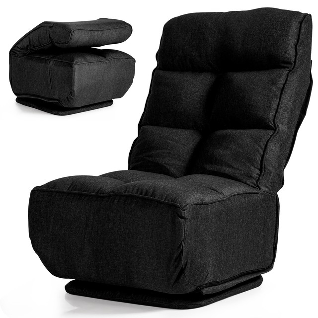 Folding Lazy Sofa Chair Swivel High-Back Floor Gaming Chair Adjustable Recliner Folding Lazy Sofa Chair Swivel High-Back Floor Gaming Chair Adjustable Recliner