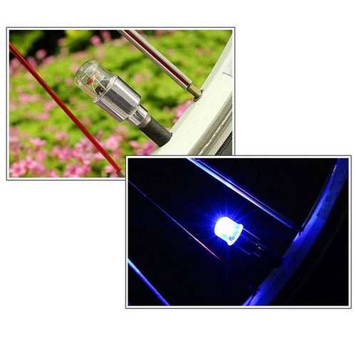 4 STÜCKE Auto Rad Reifen Luftventilschaft LED Lichtkappen Abdeckung Zubehör - Picture 6 of 11