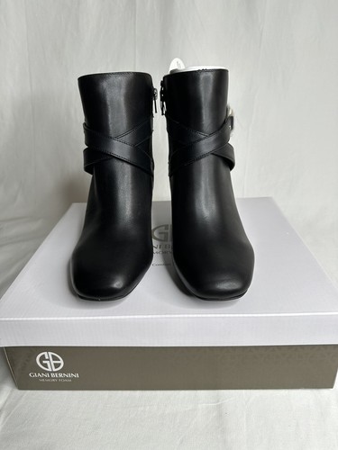 Botines de cuero negro para mujer Giani Bernini Evrettl EE. UU. 9,5 M - Imagen 2 de 9