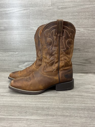Ariat Distressed Deer Scull Outdoor Mens 11 D Western Work Boot 10038330 - Picture 2 of 6