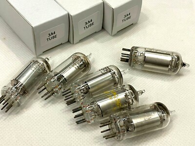 Tubes électroniques 3A4 / DL93 NOS (New Old Stock) - Lot De 8 Pièces Pour Amplis Ou Radio