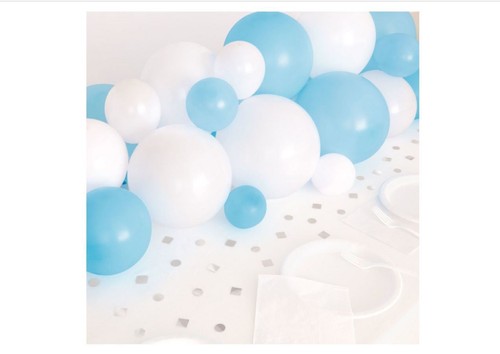 Balloon Centerpiece Kit Blue White Baby Shower Birthday Party - Picture 2 of 2