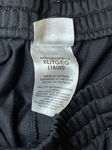 Adidas Tapered Trainer Sweat Pants Black Drawstring & Pockets AK5379 XL( 18-20 ) - Picture 3 of 4
