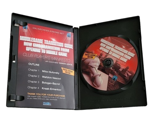 Middlegame Transition Guide - Empire Chess Expert Damian Lemos DVD - Picture 3 of 4