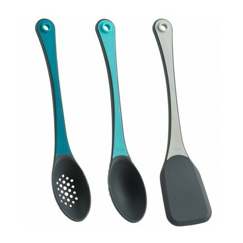 Trudeau 3pc apilable 13 "herramientas de cocina / juego de utensilios - cuchara, drenaje y volteador - Imagen 1 de 2