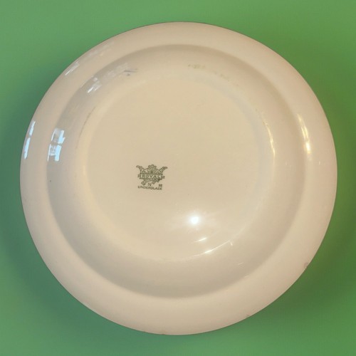Royal China Green & White Serving Plate Bird & Flowers 12" #N 52 W/ Beauty Marks - Picture 9 of 13