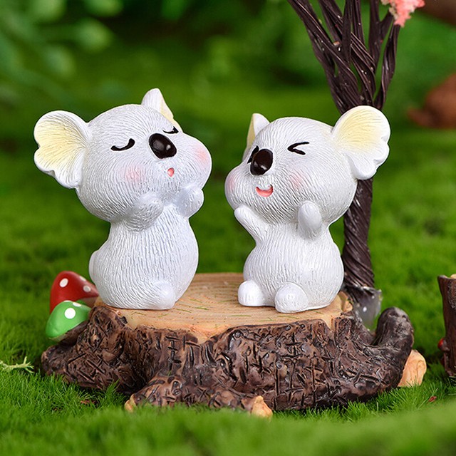 Miniatura Fairy Garden Koala Micro paesaggio Ornamento Craft Home Desktop Dec ba Miniatura Fairy Garden Koala Micro paesaggio Ornamento Craft Home Desktop Dec ba