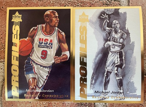 Michael Jordan 1992 ICON GOLD Profiles 8 Cards Total (TX-SWC) - Picture 3 of 8