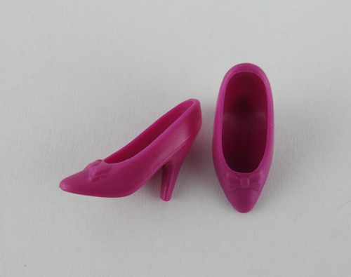 Lotto scarpe Barbie viola vintage MOD tacco 6 pezzi - Foto 6 di 7
