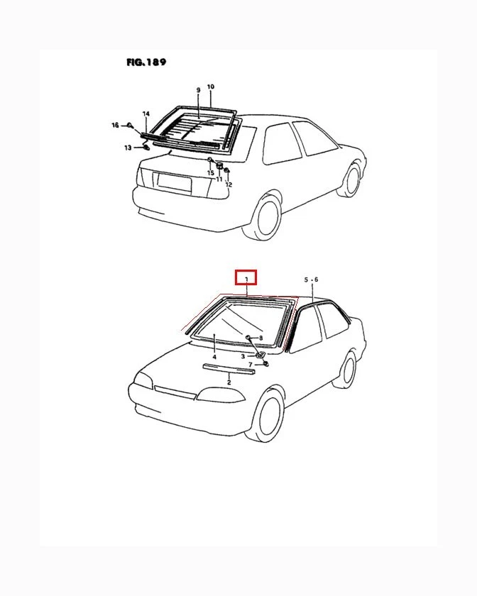 PARA SUZUKI SWIFT SF413 SF310 Chevrolet Metro HATCHBACK puerta sello goma Foto 2 de 4